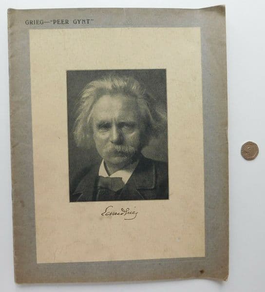 Grieg Peer Gynt classical piano solo vintage sheet music book Germer Bosworth